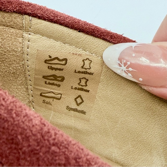 PORTLAND LEATHER Zoe Chunky Penny Loafer Lug Sole Suede in Rust - Picture 8 of 10